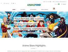 Tablet Screenshot of animepond.com